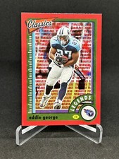 2022 Classics Football Eddie George Red /75 Timeless Tributes #128 Free Shipping