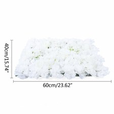 6 Pcs Artificial Flower Wall Panel Venue Backdrop Wedding Party Background Decor