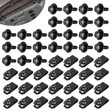 50x Body Fasteners Bolts & U-Nut Clips For M6 Fender Engine Cover Splash Shield