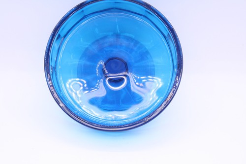 Viking Epic Diamond Steeple Covered Candy Dish Bluenique Vintage MCM - Picture 7 of 9