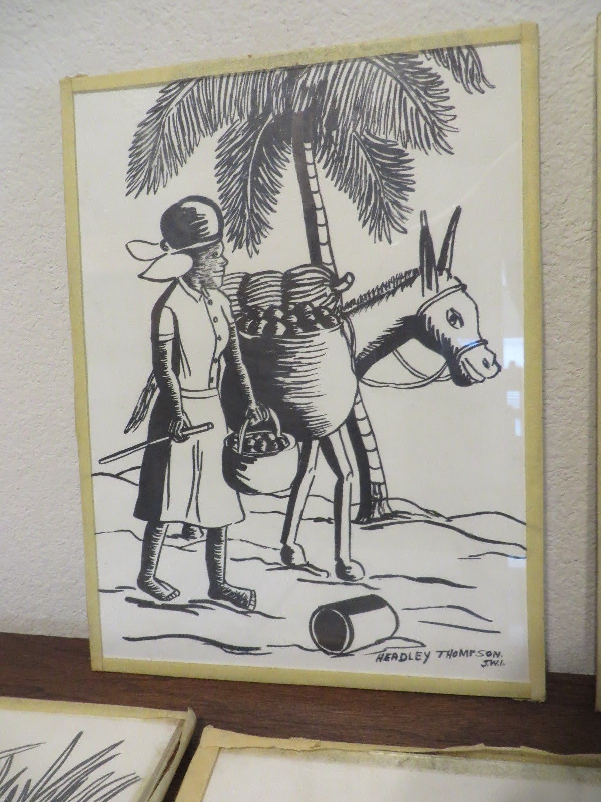 HEADLEY THOMPSON ORIGINAL PRINTS SIGNED JAMAICAN ARTIST SET OF 5