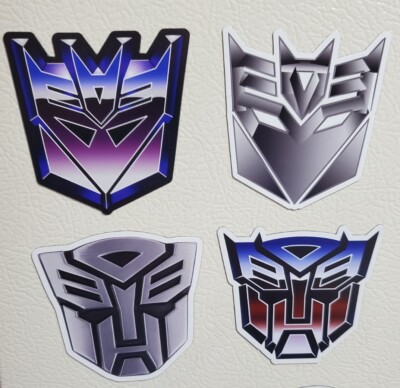 Transformers MAGNETS   LOT OF FOUR Autobot Decepticon **WORLDWIDE   SHIPPING**