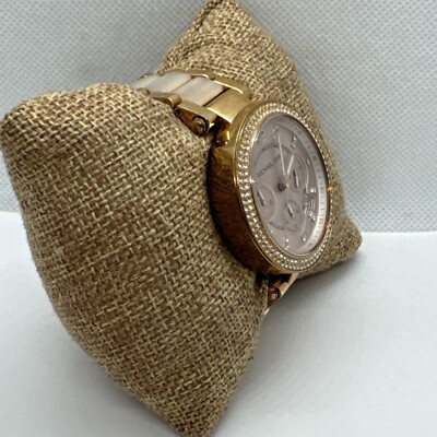 Michael Kors Parker MK5896 Women Rose Gold Analog Dial  display picture 3