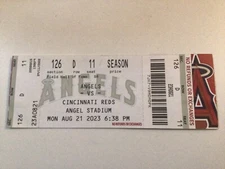 SHOHEI OHTANI LAST HOME GAME AS A LOS ANGELES ANGEL 8/23/23 GAME 2 TICKET STUB