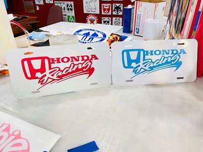 H0NDA License Plate - Many Colors Available & Free Shipping! Aluminum