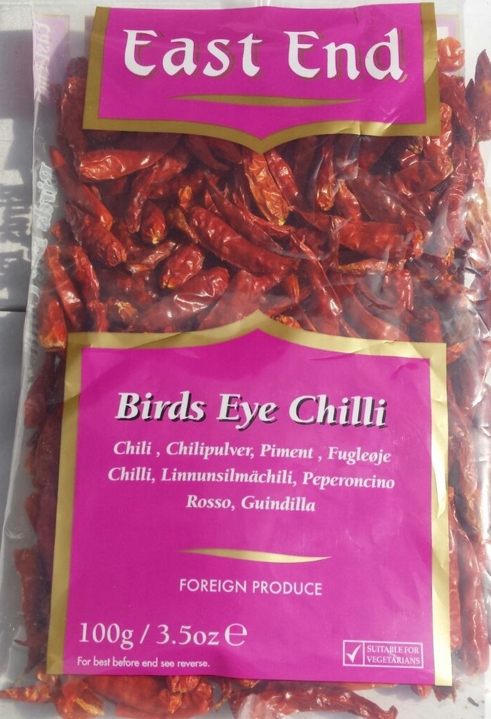 Pure Whole Dried BIRDS EYE CHILLI Chillies, 100g 400g eBay