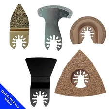 5 Saw Blade Oscillating Multi Tool For Fein Porter Cable Dewalt Rigid Makita 18v