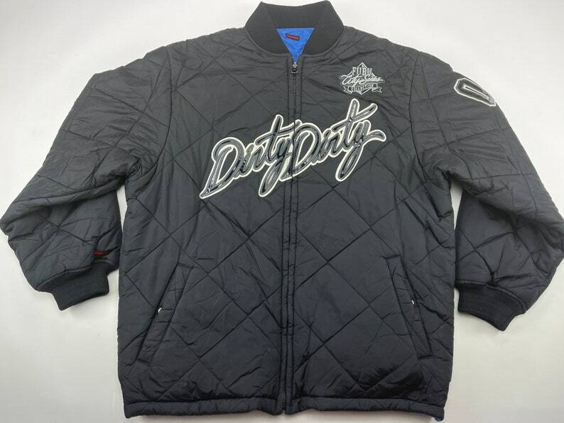 FUBU jacket, City Series, black, vintage Dirty South bomber