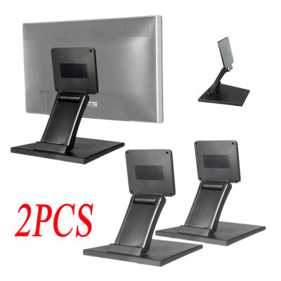 2X 10-27'Tilt Mounted Fold Monitor Holder VESA TV LCD Display Touch Screen Stand