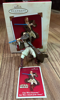 Hallmark Ornament 2002 STAR WARS ~OBI-WAN-KENOBI~ATTACK OF THE CLONES HM#2