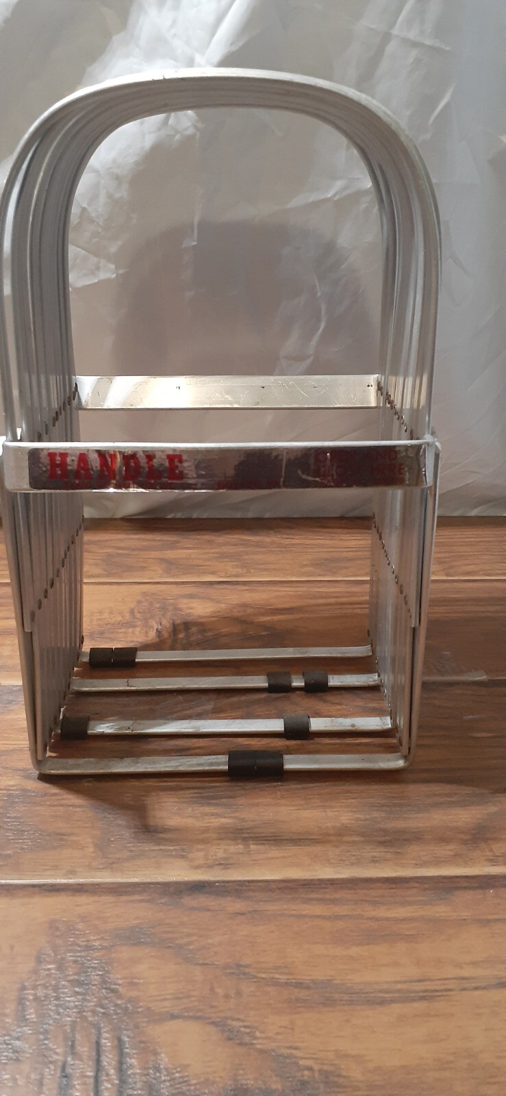 Vintage Evans Specialty Aluminum Accordion Magazine File Holder Expandable