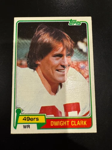 Dwight Clark 1981 Topps Football Rookie Card RC #422 San Francisco 49ers