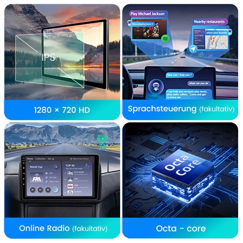 Für Golf 5 6 Plus Touran Caddy Jetta Autoradio Android 13 4+64G Carplay GPS NAVI - Bild 7 von 13
