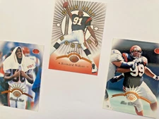 3 Lot 1997 Donruss Leaf Darnay Scott, Wilson, Dan Wilkinson Cincinnati Bengals