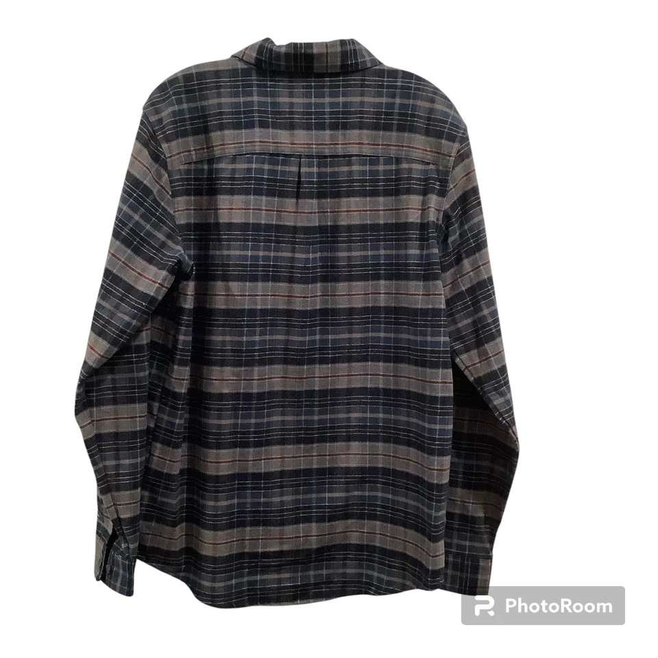 Camisa Free Country azul marino de franela fácil de usar para hombre mediana nueva con etiquetas (precio de venta sugerido por el fabricante 75 USD) Foto 2 de 4