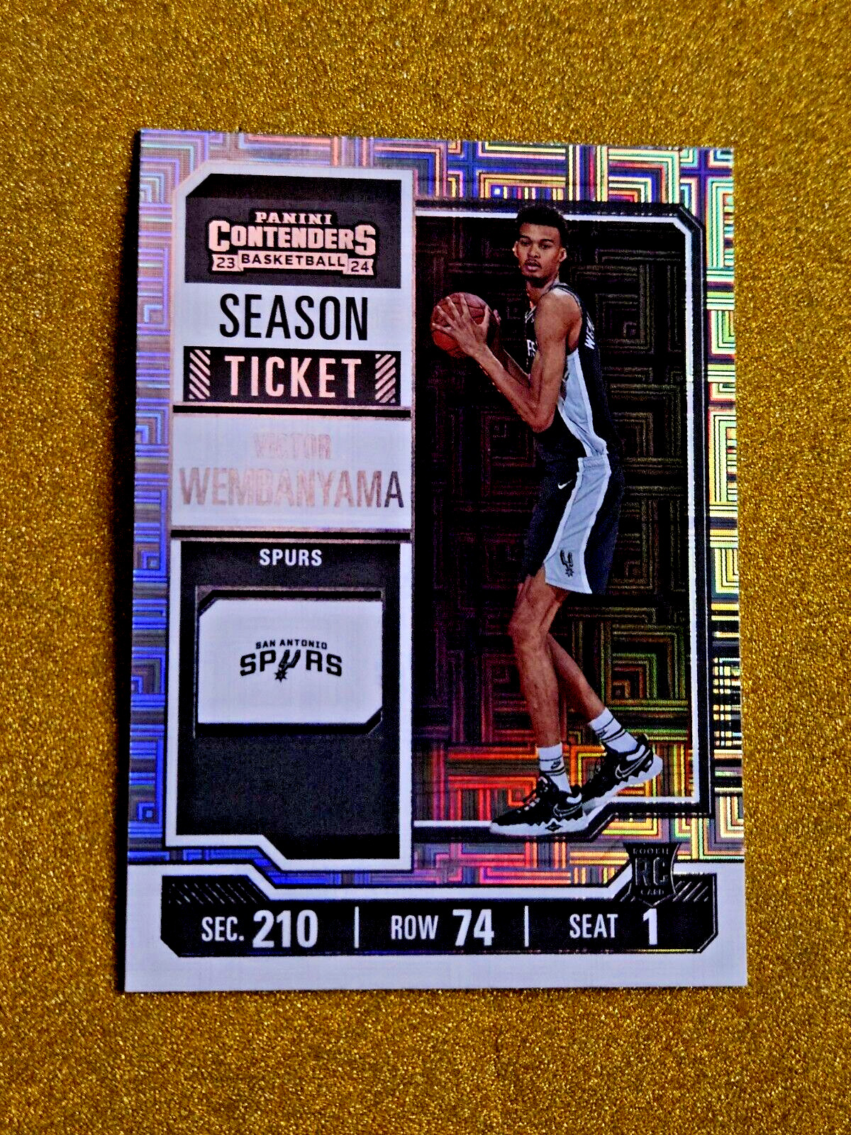 2023-24 Panini Contenders Victor Wembanyama #11 RC Rookie Season Ticket MINT 🔥 view 16