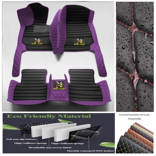 For Dodge Challenger RT Scat Pack Car Floor Mats Custom Auto Carpet Waterproof - Imagen 23 de 44