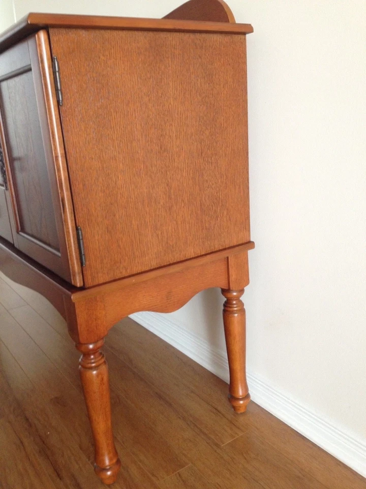 Buffet table cabinet storage wood dining room furniture - Image 3 of 4
