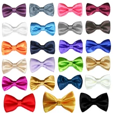 Satin Bow Tie  Adult, Baby ,Toddler, Boys .Teens for Wedding Formal Tuxedo Suit