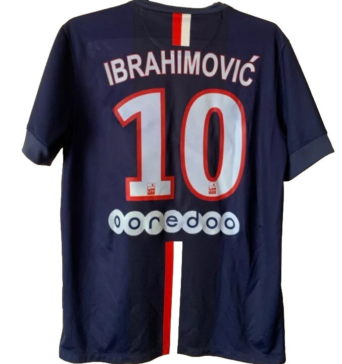 「激レア」　PSG Ibrahimović 10番シャツ PSG Zlatan Ibrahimovic #10 Nike Rare shirt jersey M | eBay