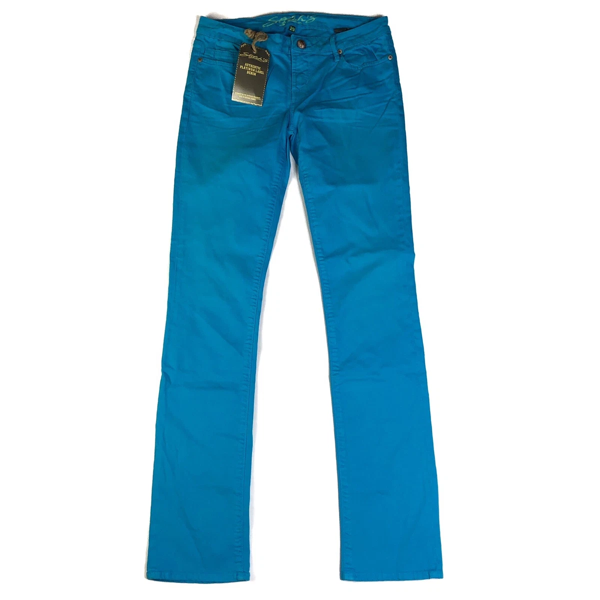 Stitch s Nordstrom Jamie Straight Leg Bright Blue Jeans Cotton Stretch NWT Sz 29