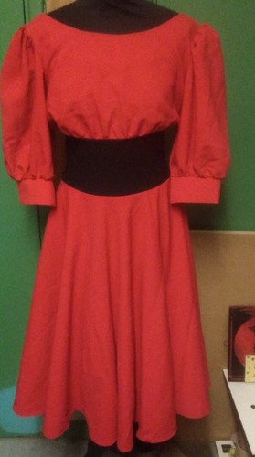 Zandra Rhodes, True Vintage Zandra Rhodes - Fifth Avenue Iconic Red Dress - 1980s - Size 12.