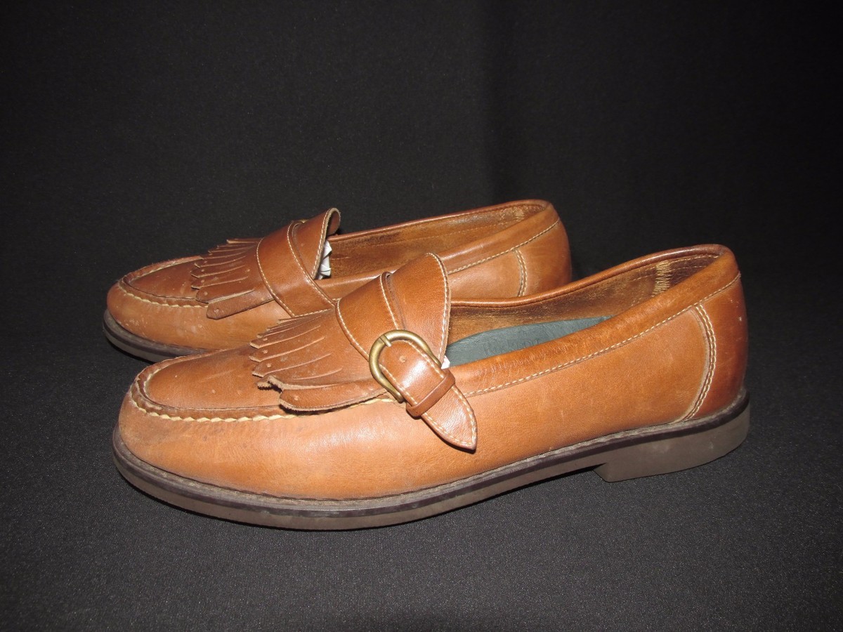 Rockport Tan Leather Tassel Loafers Causal Comfort Shoes  display picture 2