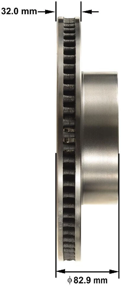 Ротор дискового тормоза подходит для Toyota Tundra Sequoia Sequoia, Tundra BENDIX 2007-2014 годов выпуска - Изображение 2 из 2