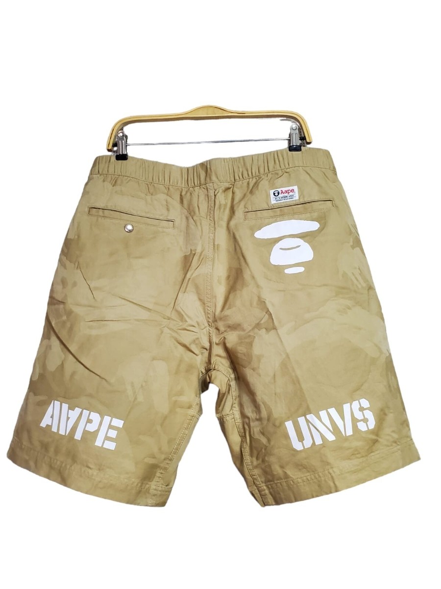 AAPE by A Bathing Ape Short Mens Size XL Khaki Cargo Universe | eBay