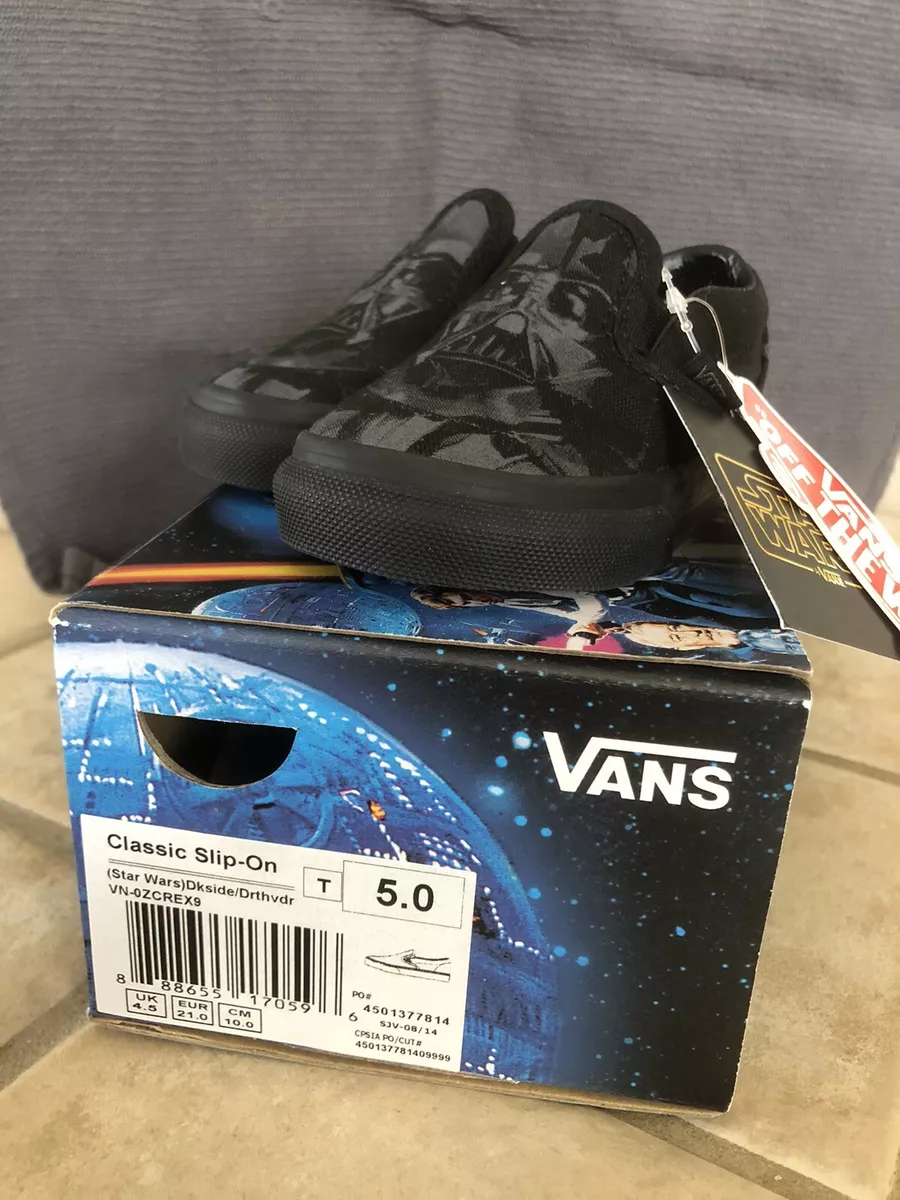 VANS Star Wars Slip On Darth Vader Toddler Size 5 New In Box Limited Edition