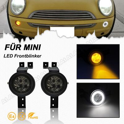 2x Schwarz LED Frontblinker Blinker Standlicht Für Mini Cooper R50 R52 R53 01-07