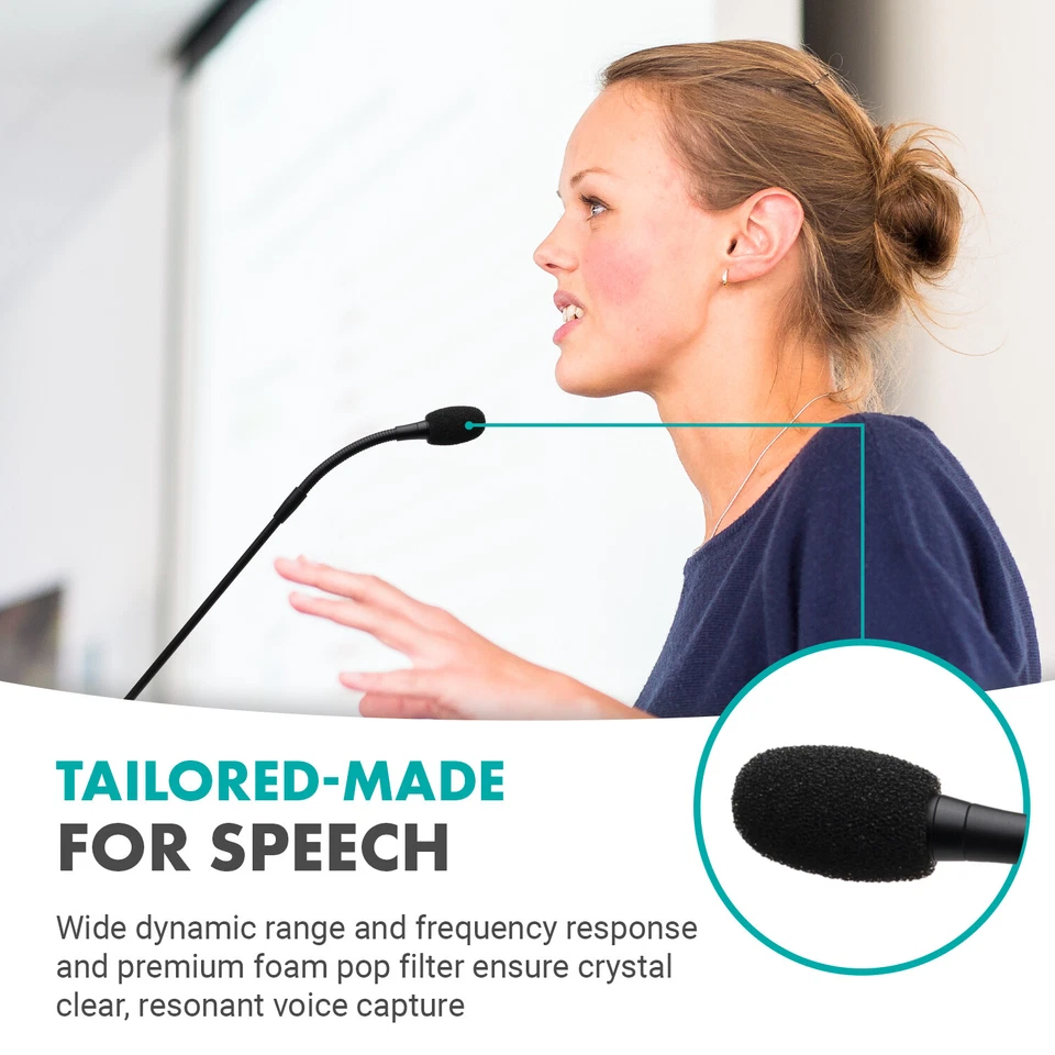 Movo GM-7 Professional 18-inch Gooseneck Microphone and USB Interface Base - Image 3 of 4