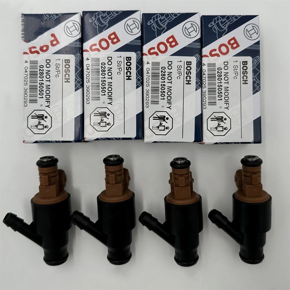 4x Fuel Injectors 0280150501 Fit for BMW 318i 318ti 318is Z3 l4  Bosch 1994-1999 - Изображение 2 из 4