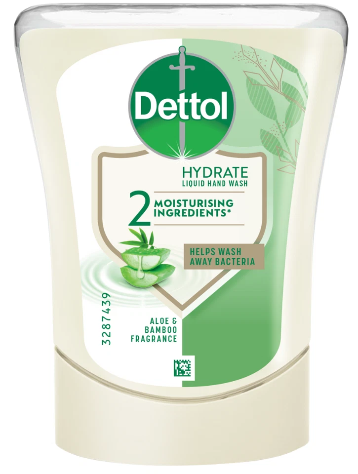 Sagrotan/Dettol No-Touch Seifenspender + 250ml Aloe Vera Nachfüller - Bild 3 von 3