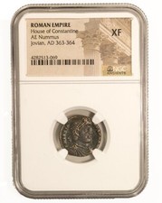 NGC ( XF ) Roman AE3 of Jovian AD363 -364 EXTREMELY FINE NGC Ancients Certified