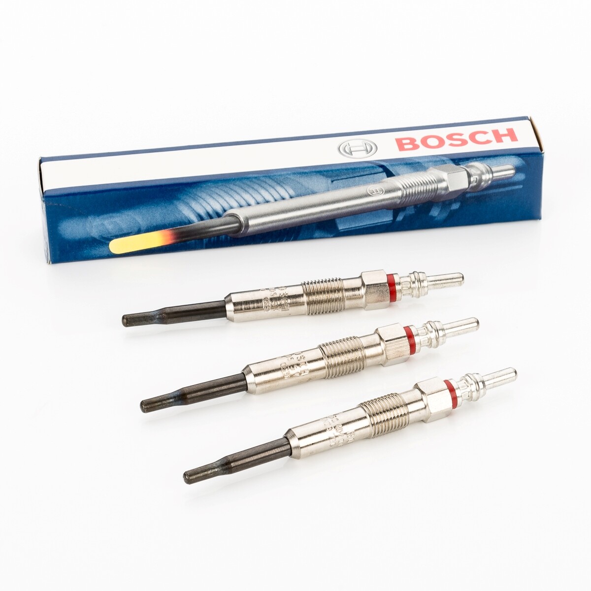 3X Glow Plugs Original BOSCH Duraterm 0250402005 - For AUDI A2 8Z0 1.4TDI