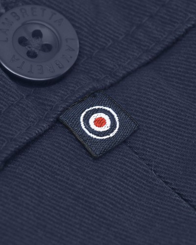 Lambretta Mens Navy Cargo Casual Summer Shorts - Picture 7 of 8