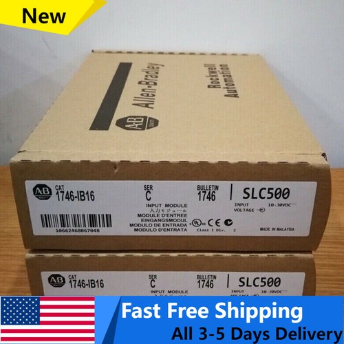 Allen-Bradley 1746-IB16 SER D SLC 500 PLC Digital Input Module US Free Tax