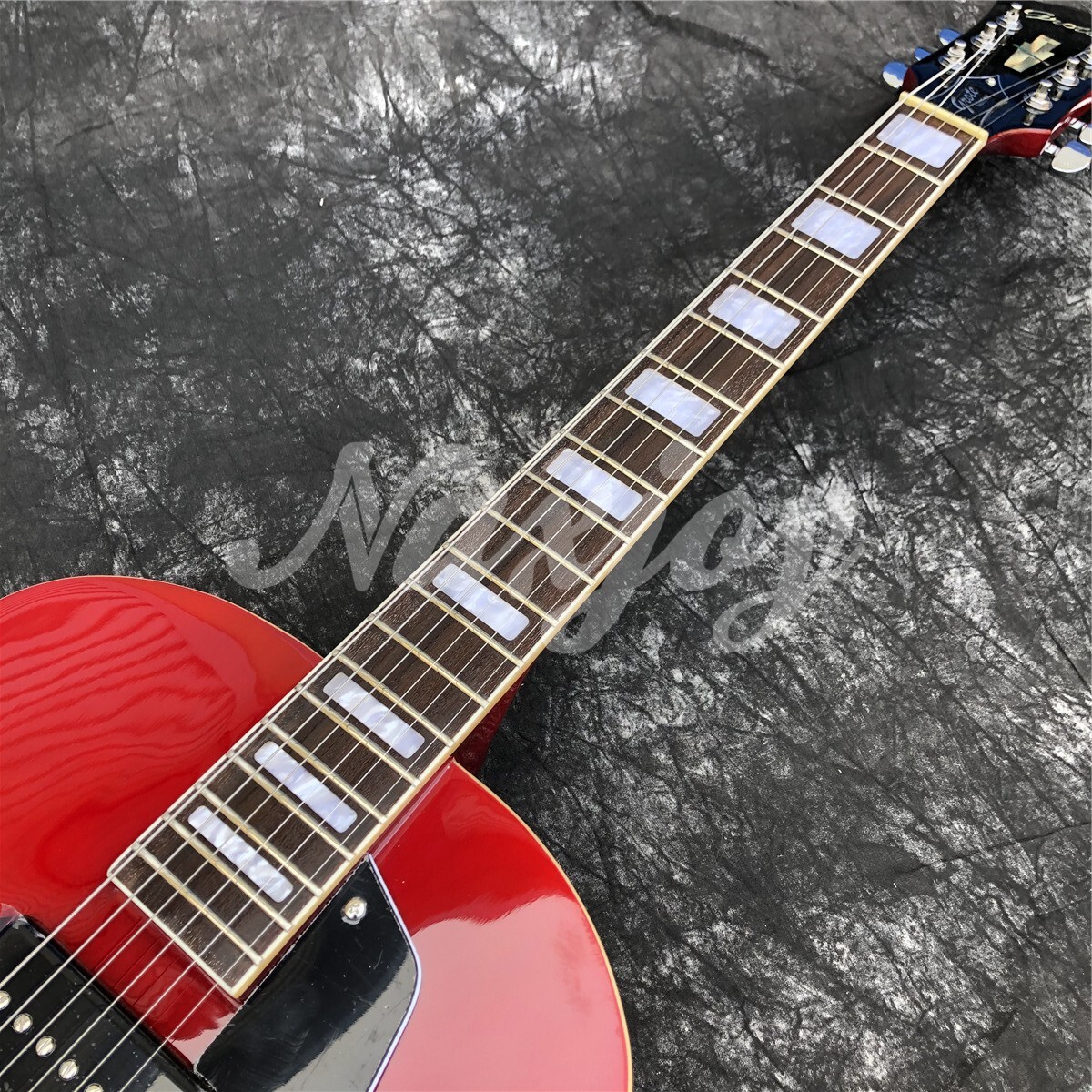ギター GROTE Jazz Electric Guitar Semi(RED) Amazon | GROTE Jazz Electric Guitar Semi-Hollow Body (Red