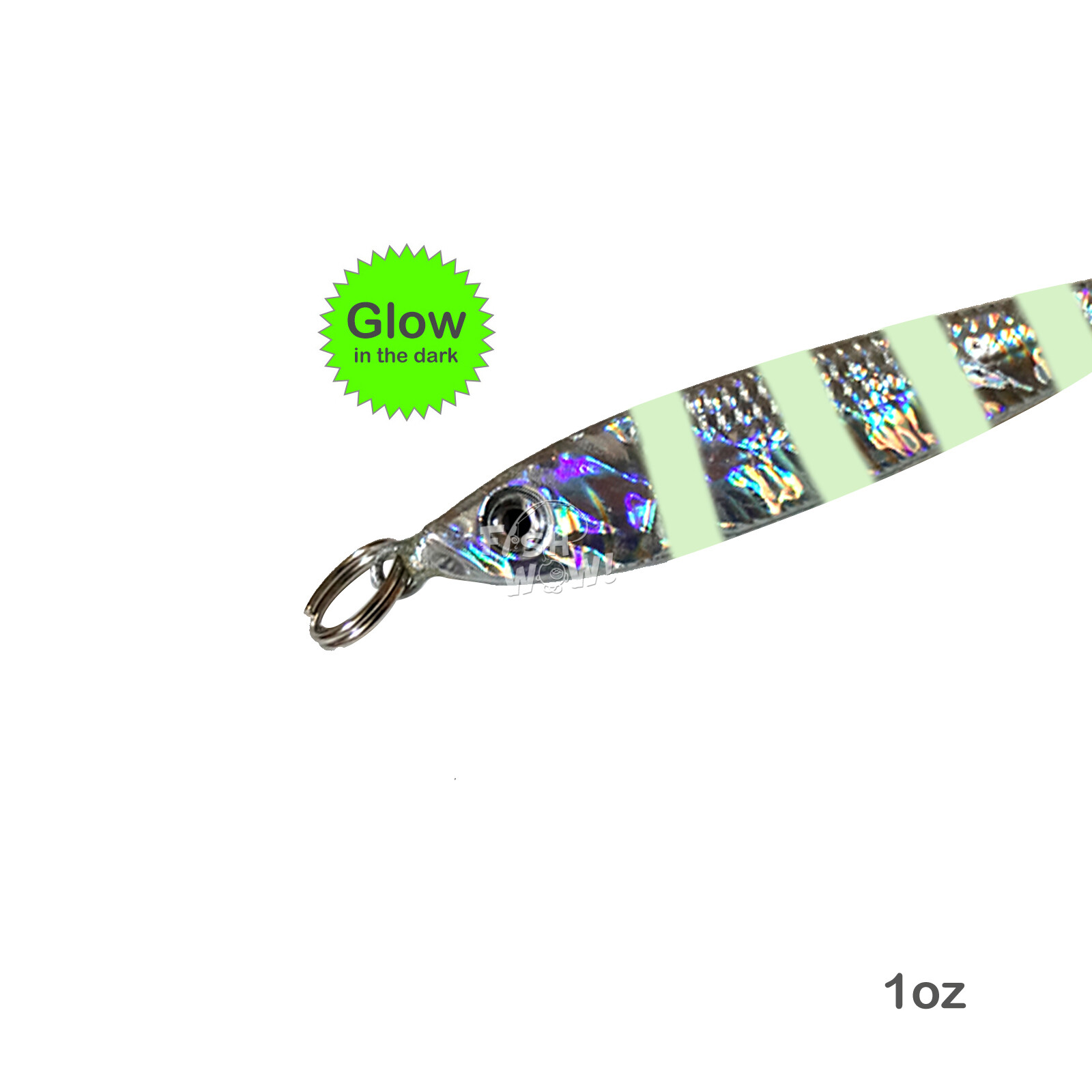 50pcs Fishing 1oz Trolling Mega Live Metal Baits Jig Lures Random Mix Colors NEW - Image 7