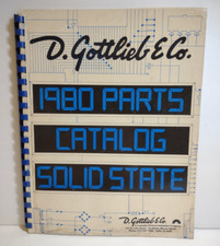 Gottlieb 1980 Pinball Machine Parts Catalog + Price List For Electronic Games
