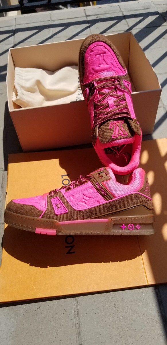 Louis Vuitton Trainer Pink/Brown Brand New Sz Sz 10