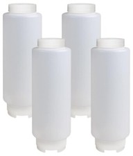 Vogue CP068 FIFO Sauce Rotation Squeeze Bottle, 20 oz. (Pack of 4)