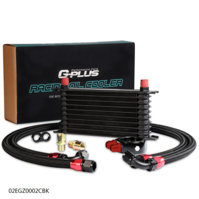 Fit For Universal Aluminum Engine Oil Cooler 10 Row AN10+Filter Adapter Kit