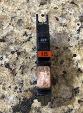 Federal Pacific 15 Amp 1 Pole Type NC Thin Stab-lok NC115 FPE Breaker 120 Volt