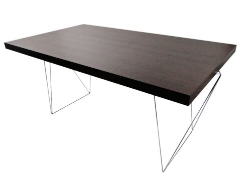 TemaHome Multi-Tres escritorio mesa de trabajo mesa de oficina mesa madera chocolate NUEVO - Imagen 1 de 5