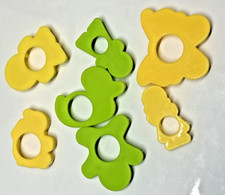 Mold Shape Plastic Cutters Clay Doh Toys Play Kids Animals 90's Retro 7 Pcs