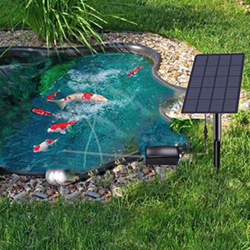 2 5W 6V Solar Aerator Pump with Bubble Stone for Fishing and Hydroponics - Picture 3 of 12