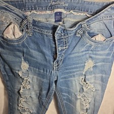 Amethyst Stone Washed Flare Jeans size 11