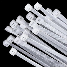 Large zip ties 20 inch white 20 Inch（0.2）White, White 